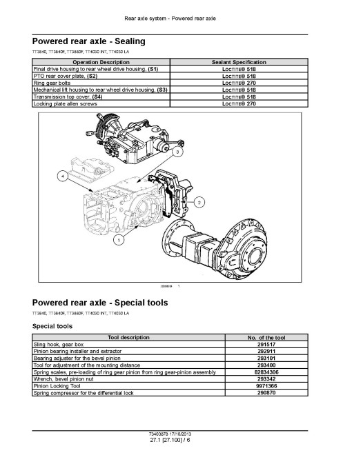 New Holland TT3840, TT3840F, TT3880F and TT4030 Tractors (International Region, Latin America) Service Manual (73403878)