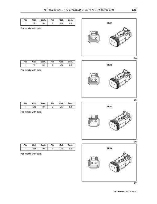 New Holland T4020V, T4030V/N, T4040V/N, T4050V/N, T4060V/N  Tractor Service Manual