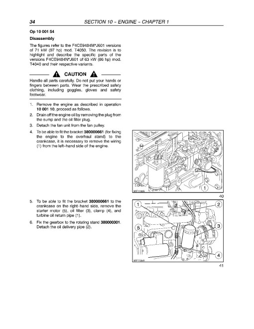 New Holland Deluxe T4020, T4030, T4040, T4050, SuperSteer T4020, T4030, T4040 and T4050 Tractors Repair Manual (84158071)