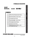 New Holland E215BJ with Hino Engine Hydraulic Excavators Repair Manual (84163741)