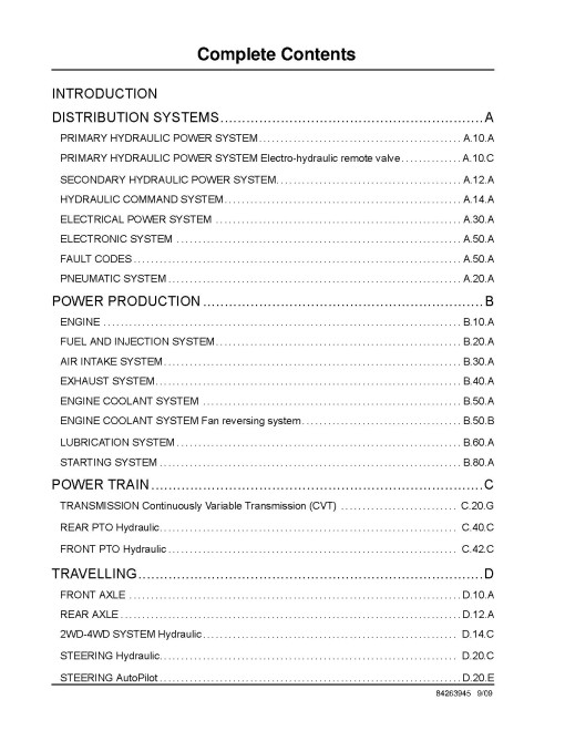 New Holland AutoCommand T7030, T7040, T7050, T7060 and T7070 Tractors with CVT Service Manual (84172771)