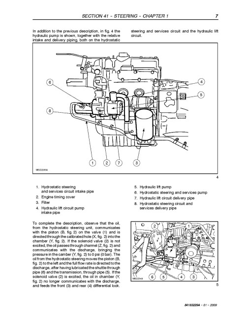 New Holland T3010, T3020, T3030 and T3040 Tractors Service Manual (84183229B)