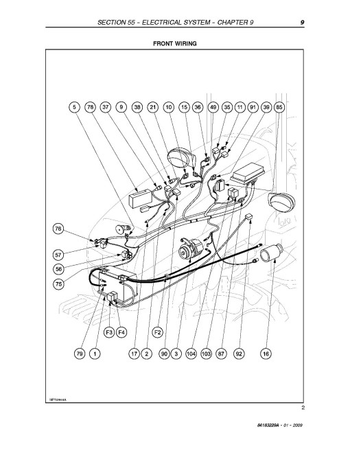 New Holland T3010, T3020, T3030 and T3040 Tractors Service Manual (84183229B)