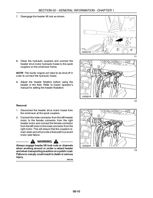 New Holland 750HD and 770HD Auger Headers Service Manual (84207373)