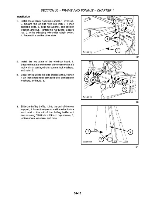 New Holland Haybine Mower-Conditioner H7150 Trail Frames Service Manual (84207375)
