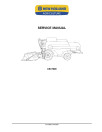 New Holland CSX7040, CSX7050, CSX7060, CSX7070 and CSX7080 Combines Service Manual (84210989A)