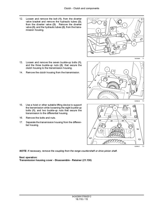 New Holland Boomer 3040, 3045 and 3050 Compact Tractors w.Hydrostatic or 12x12 Gear Transmission Service Manual (84242309)