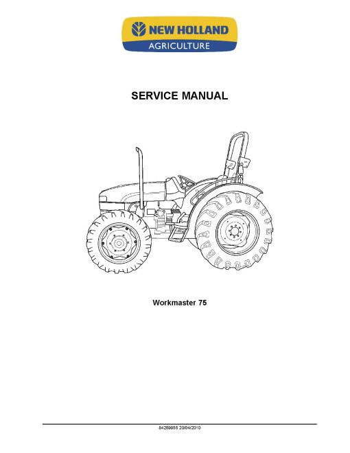 New Holland Workmaster 65 and 75 Tractors Service Manual (84269855)