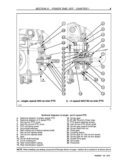New Holland TD4020F, TD4030F and TD4040F Tractors Service Manual (84285927)