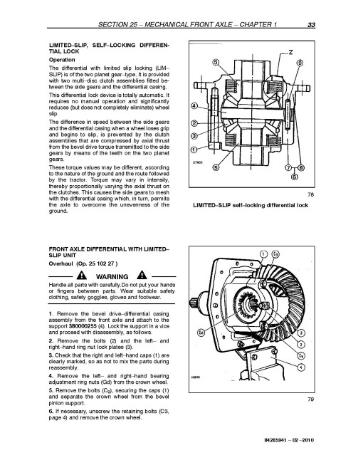 New Holland TD65F, TD75F and TD85F Tractors Service Manual (84285941)