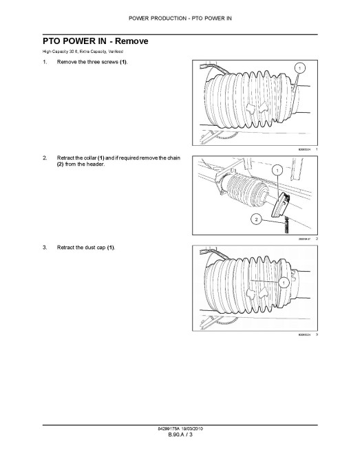 New Holland Extra-Capacity, High-Capacity and Varifeed Headers Service Manual (84299175A)