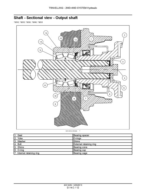 New Holland T8010, T8020, T8030, T8040 and T8050 (SN: Z8Rx06001-) Tractors Service Manual (84318454)