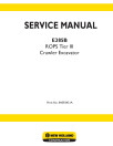 New Holland E385B Tier 3 Crawler Excavators Service Manual (84392431A)