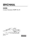 New Holland E485B Tier 3 Crawler Excavators Service Manual (84392440A)