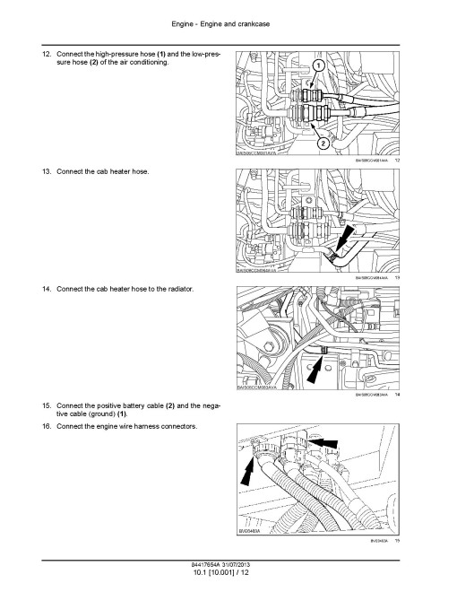 New Holland T7.240 and T7.245 Tractors (International Region, Latin America) Service Manual (84417654)