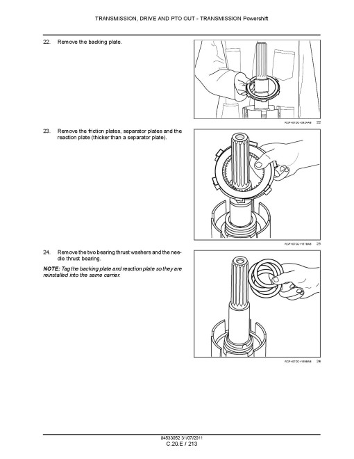 New Holland T8.275, T8.300, T8.330, T8.360 and T8.390 Tractors Service Manual (84533052)