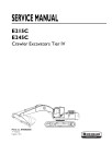 New Holland E215C and E245C Tier 4 Crawler Excavators Service Manual (84550265A)
