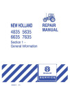 New Holland (Ford) 4835, 5635, 6635 and 7635 Tractors Repair Manual (86566075)
