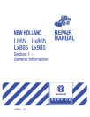 New Holland L865, LX865, LX885 and LX985 Skid Steer Loaders Repair Manual (86584316)
