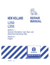New Holland L250 and L255 Skid Steer Loaders Repair Manual (86610462)