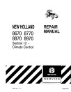 New Holland (Ford) 8670, 8670A, 8770, 8770A, 8870, 8870A, 8970 and 8970A Tractors Repair Manual (87018722)