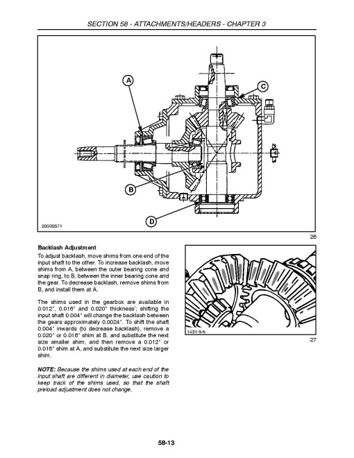 New Holland 1441 and 1442 Disc Mower-Conditioners Repair Manual (86614447)