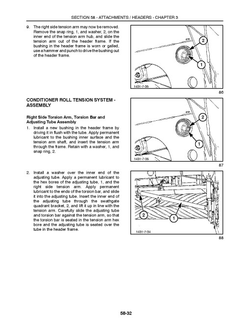 New Holland 1411 and 1412 Disc Mower-Conditioners Repair Manual (86630282)
