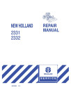 New Holland 2331 and 2332 Disc Headers for TV140 Repair Manual (86643834)