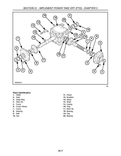 New Holland 2331 and 2332 Disc Headers for TV140 Repair Manual (86643834)
