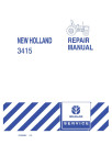 New Holland (Ford) 3415 Tractors Repair Manual (87028646)