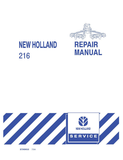 New Holland 216 Unitized Rake Service Manual (87049456)