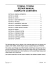 New Holland TC29DA and TC33DA Compact Tractors Repair Manual (87057407)