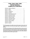 New Holland FX30, FX40, FX50 and FX60 Self-Propelled Forage Harvesters Repair Manual (87342121)