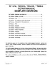 New Holland TZ18DA, TZ22DA, TZ24DA and TZ25DA Compact Tractors Repair Manual (87350100)