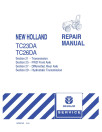 New Holland TC23DA, TC26DA Compact Tractors Complete Service Manual