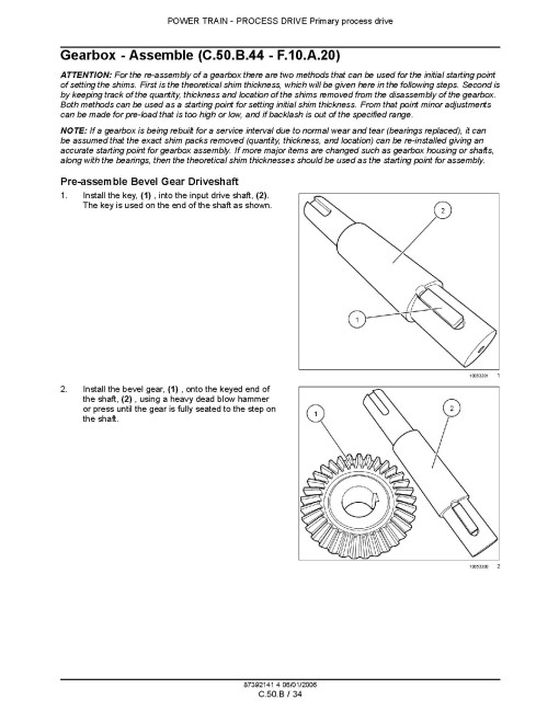 New Holland HM234, HM235 and HM236 Disc Mower-Conditioners Repair Manual (87392141) New Holland HM234, HM235 and HM236 Disc Mower-Conditioners Repair Manual (87392141)