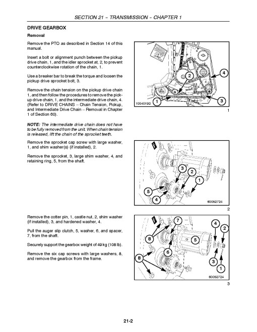 New Holland 346W, 356W and 366W Forage Pick-up Headers Repair Manual (87576103)
