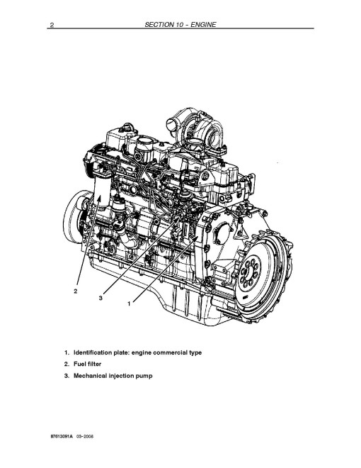 New Holland VN2080 Grape Harvesters Repair Manual (87613091A)