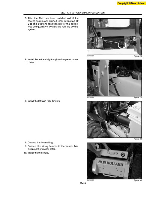 New Holland L140, L150 and L150 Cab Upgrade Skid Steer Loaders Workshop Manual (87634743NA)