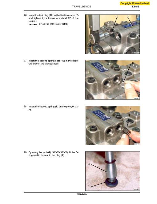 New Holland E215B and E245B Crawler Excavators Workshop Manual (87677762A) New Holland E215B and E245B Crawler Excavators Workshop Manual (87677762A)