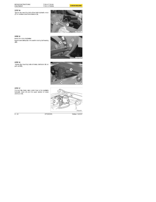 New Holland F106.6, F106.6A, F156.6 and F156.6A Motor Graders Workshop Manual (87726937A) New Holland F106.6, F106.6A, F156.6 and F156.6A Motor Graders Workshop Manual (87726937A)