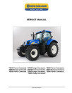 New Holland T6030, T6050, T6070, T6080, T6090 Power Command and Range Command Tractors (Europe, International Region) Service Manual (87727160B)