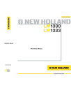 New Holland LM1330 and LM1333 Telescopic Handlers Workshop Manual (87755818)