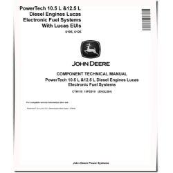 6105 and 6125 Tier 1 Diesel Engines Electronic Fuel System with Lucas EUIs Technical Manual (CTM115)