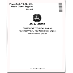 3029, 3032 Metric Diesel Engines Technical Manual (CTM124619)