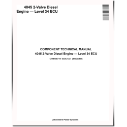 4045 2-Valve with Level 34 ECU Diesel Engines Component Technical Manual (CTM148719)
