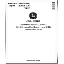 4045 and 6068 - Level 25 ECU Diesel Engines (Tier 3/ Stage IIIA) Component Technical Manual (CTM152819)