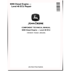 6090 Diesel Engines- Level 40 ECU (Tier 4/ Stage V) Component Technical Manual (CTM165219)