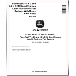 4045, 6068 Diesel Engines Level 4 Electronic Fuel Systems With Bosch VP44 Pump Technical Manual (CTM170)