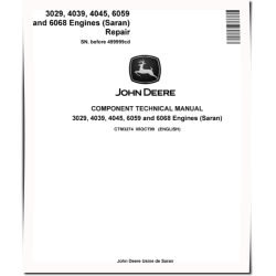 3029, 4039, 4045, 6059, 6068 Saran (SN. before 499999CD) Diesel Engines Technical Manual (CTM3274)